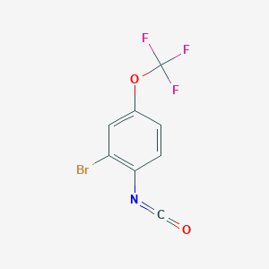 molecular formula C8H3BrF3NO2 B8089101 2-Bromo-4-(trifluoromethoxy)phenylisocyanate 