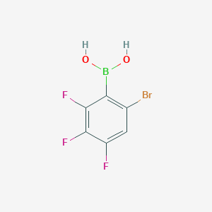 molecular formula C6H3BBrF3O2 B8089128 (6-Bromo-2,3,4-trifluorophenyl)boronic acid 