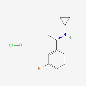 N-[(1S)-1-(3-bromophenyl)ethyl]cyclopropanamine;hydrochloride