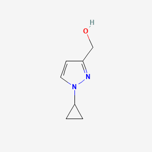 molecular formula C7H10N2O B8089275 (1-Cyclopropyl-1H-pyrazol-3-yl)methanol 