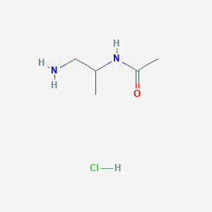 molecular formula C5H13ClN2O B8089283 N-(1-Aminopropan-2-yl)acetamide hydrochloride 