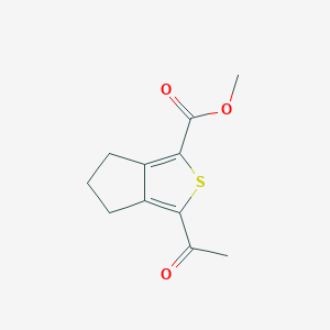 Methyl 3-acetyl-5,6-dihydro-4H-cyclopenta[c]thiophene-1-carboxylate