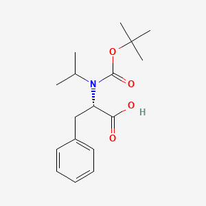molecular formula C17H25NO4 B8089375 N-(tert-butoxycarbonyl)-N-isopropylphenylalanine 