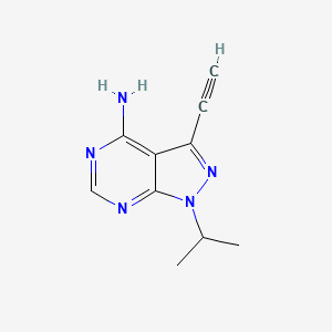 3-Ethynyl-1-(1-methylethyl)-1H-pyrazolo[3,4-d]pyrimidin-4-amine