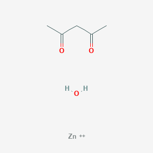 molecular formula C5H10O3Zn+2 B080894 2,4-戊二酮酸锌一水合物 CAS No. 14363-15-6