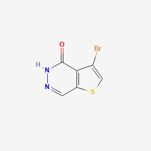 molecular formula C6H3BrN2OS B8089484 3-bromothieno[2,3-d]pyridazin-4(5H)-one 