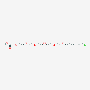 molecular formula C18H35ClO8 B8089510 24-Chloro-3,6,9,12,15,18-hexaoxatetracosanoic acid 