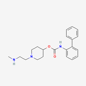 molecular formula C21H27N3O2 B8089527 1-(2-(Methylamino)ethyl)piperidin-4-yl [1,1'-biphenyl]-2-ylcarbamate 
