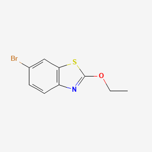 molecular formula C9H8BrNOS B8089537 6-Bromo-2-ethoxybenzo[d]thiazole 