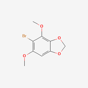molecular formula C9H9BrO4 B8089549 5-Bromo-4,6-dimethoxybenzo[d][1,3]dioxole 