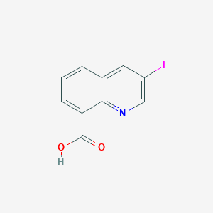 molecular formula C10H6INO2 B8089568 3-Iodoquinoline-8-carboxylic acid 