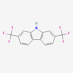 molecular formula C14H7F6N B8089604 2,7-双(三氟甲基)-9H-咔唑 