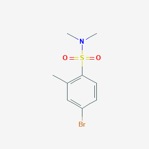 molecular formula C9H12BrNO2S B8089610 4-bromo-N,N,2-trimethylbenzenesulfonamide 