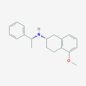 molecular formula C19H23NO B8089687 (S)-5-Methoxy-N-((R)-1-phenylethyl)-1,2,3,4-tetrahydronaphthalen-2-amine 
