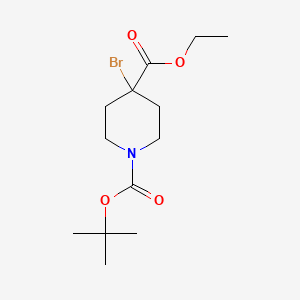 1-(tert-Butyl) 4-ethyl 4-bromopiperidine-1,4-dicarboxylate