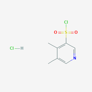 molecular formula C7H9Cl2NO2S B8089705 4,5-Dimethylpyridine-3-sulfonyl chloride hydrochloride 