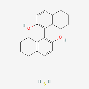 molecular formula C20H24O2S B8089716 5H,5'H,6H,6'H,7H,7'H,8H,8'H-[1,1'-binaphthalene]-2,2'-diol sulfanylidene 