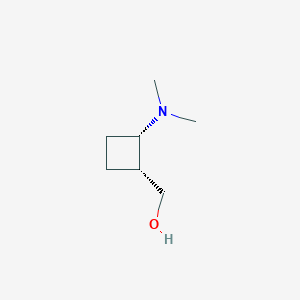 molecular formula C7H15NO B8089781 cis-2-(Dimethylamino cyclobutyl]methanol 