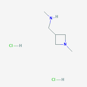 molecular formula C6H16Cl2N2 B8089804 N,1-Dimethyl-3-azetidinemethanamine 2HCl 