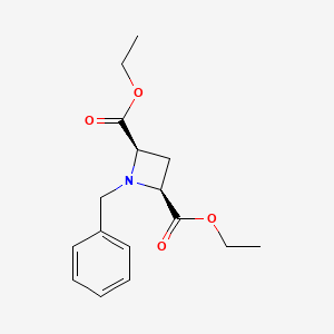 molecular formula C16H21NO4 B8089811 cis-Diethyl 1-benzylazetidine-2,4-dicarboxylate 