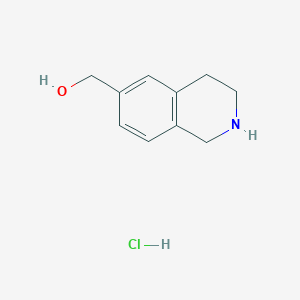 molecular formula C10H14ClNO B8089870 (1,2,3,4-Tetrahydroisoquinolin-6-yl)methanol hydrochloride 