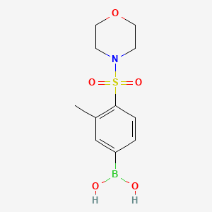 molecular formula C11H16BNO5S B8089902 [3-Methyl-4-(morpholine-4-sulfonyl)phenyl]boronic acid 