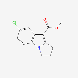 molecular formula C13H12ClNO2 B8090012 Methyl 7-chloro-2,3-dihydro-1H-pyrrolo[1,2-a]indole-9-carboxylate 