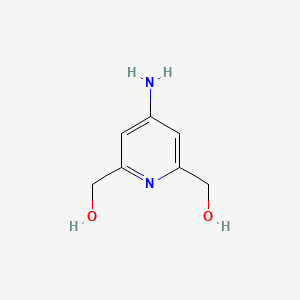 molecular formula C7H10N2O2 B8090091 (4-Aminopyridine-2,6-diyl)dimethanol 