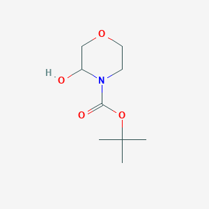 molecular formula C9H17NO4 B8090093 Tert-butyl 3-hydroxymorpholine-4-carboxylate 