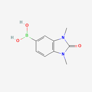 molecular formula C9H11BN2O3 B8090124 (1,3-Dimethyl-2-oxo-2,3-dihydro-1H-benzo[d]imidazol-5-yl)boronic acid 