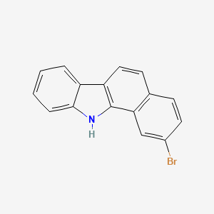 molecular formula C16H10BrN B8090130 2-bromo-11H-benzo[a]carbazole 