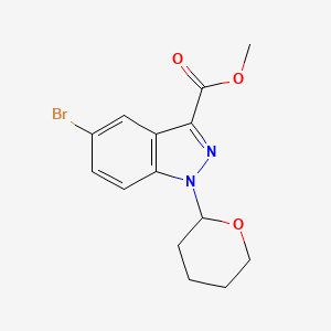 methyl 5-bromo-1-(tetrahydro-2H-pyran-2-yl)-1H-indazole-3-carboxylate