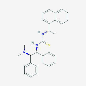 molecular formula C29H31N3S B8090223 1-((1R,2R)-2-(Dimethylamino)-1,2-diphenylethyl)-3-((S)-1-(naphthalen-1-yl)ethyl)thiourea 