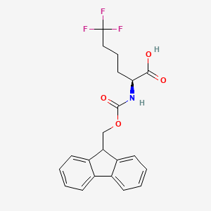 (S)-2-((((9H-Fluoren-9-yl)methoxy)carbonyl)amino)-6,6,6-trifluorohexanoic acid