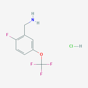 (2-Fluoro-5-(trifluoromethoxy)phenyl)methanamine hydrochloride