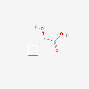 molecular formula C6H10O3 B8090295 (S)-2-Cyclobutyl-2-hydroxyacetic acid 