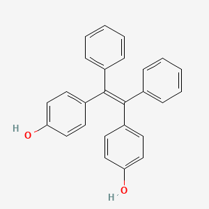 molecular formula C26H20O2 B8090304 4-[(Z)-2-(4-hydroxyphenyl)-1,2-diphenylethenyl]phenol 