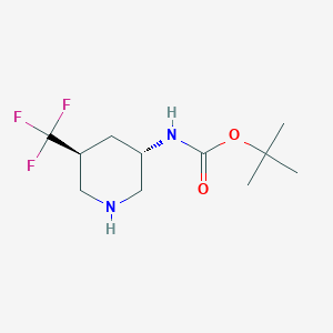 tert-Butyl ((3S,5S)-5-(trifluoromethyl)piperidin-3-yl)carbamate