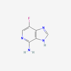 molecular formula C6H5FN4 B8090363 7-Fluoro-1H-imidazo[4,5-c]pyridin-4-amine 