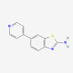 molecular formula C12H9N3S B8090438 6-(吡啶-4-基)苯并[d]噻唑-2-胺 