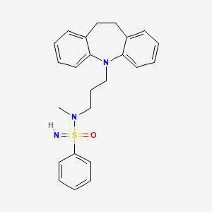 molecular formula C24H27N3OS B8090450 N-(3-(10,11-Dihydro-5H-dibenzo[b,f]azepin-5-yl)propyl)-N-methylbenzenesulfonimidamide 