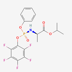 (R)-isopropyl 2-(((S)-(perfluorophenoxy)(phenoxy)phosphoryl)amino)propanoate