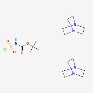 molecular formula C17H34ClN5O4S B8090501 tert-butyl N-chlorosulfonylcarbamate;1,4-diazabicyclo[2.2.2]octane 
