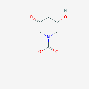 molecular formula C10H17NO4 B8090514 Tert-butyl 3-hydroxy-5-oxopiperidine-1-carboxylate 