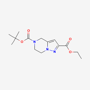 5-tert-Butyl 2-ethyl 6,7-dihydropyrazolo[1,5-a]pyrazine-2,5(4H)-dicarboxylate