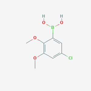 molecular formula C8H10BClO4 B8090645 (5-Chloro-2,3-dimethoxyphenyl)boronic acid 
