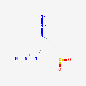 molecular formula C5H8N6O2S B8090692 3,3-Bis(azidomethyl)thietane 1,1-dioxide 
