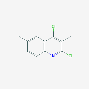 molecular formula C11H9Cl2N B8090696 2,4-Dichloro-3,6-dimethylquinoline 