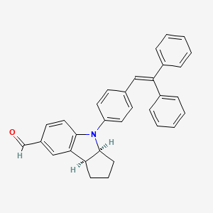 (3aS,8bS)-4-(4-(2,2-diphenylvinyl)phenyl)-1,2,3,3a,4,8b-hexahydrocyclopenta[b]indole-7-carbaldehyde
