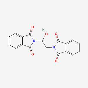 molecular formula C18H12N2O5 B8090730 2,2'-(1-Hydroxyethane-1,2-diyl)diisoindoline-1,3-dione 